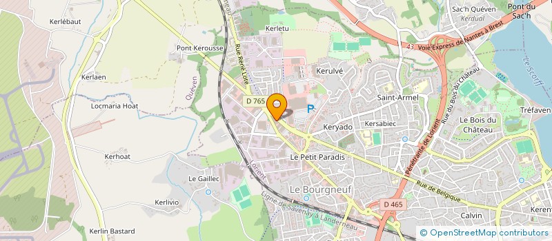 localisation de l'entreprise KREATIV'LINE à LORIENT