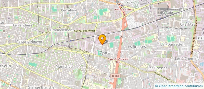 localisation de l'entreprise KREATIV PROJECT MANAGEMENT  VILLEURBANNE