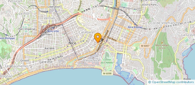 localisation de l'entreprise KREATIVA à NICE