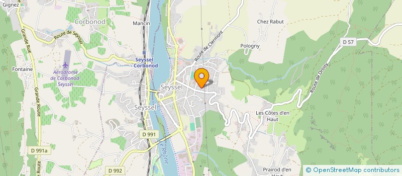 localisation de l'entreprise KRECER INVEST  SEYSSEL