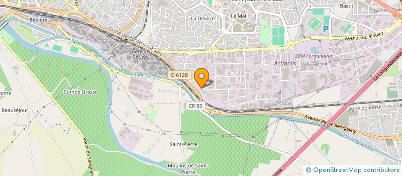 localisation de l'entreprise KRECHE CAPISCOL à BEZIERS