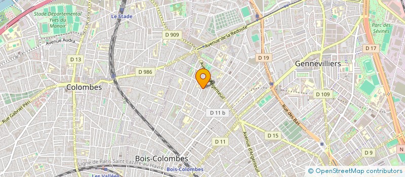 localisation de l'entreprise KRED KANNAGI REAL ESTATE DEVELOPMENT à BOIS-COLOMBES