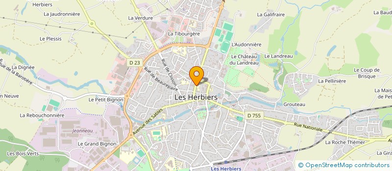 localisation de l'entreprise KREEON KOMPAGNY à LES HERBIERS
