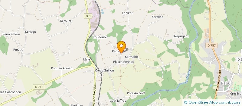 localisation de l'entreprise KREIZ AVEL KORNOG  GRACES