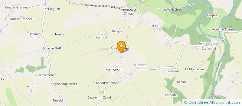 localisation de l'entreprise KREIZ BREIZH TRANSPORT  PLOUYE