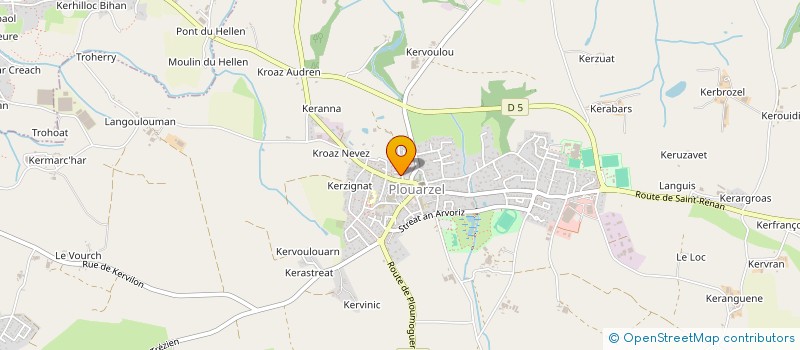 localisation de l'entreprise KREIZH ARZEL  PLOUARZEL
