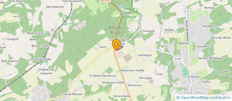 localisation de l'entreprise KREIZHFIT  DIRINON