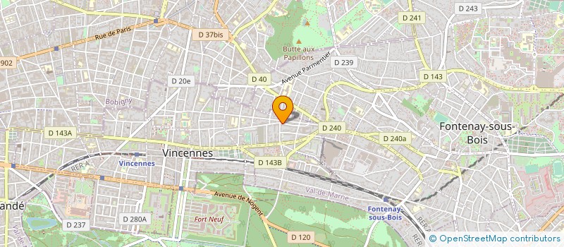 localisation de l'entreprise KREM à VINCENNES