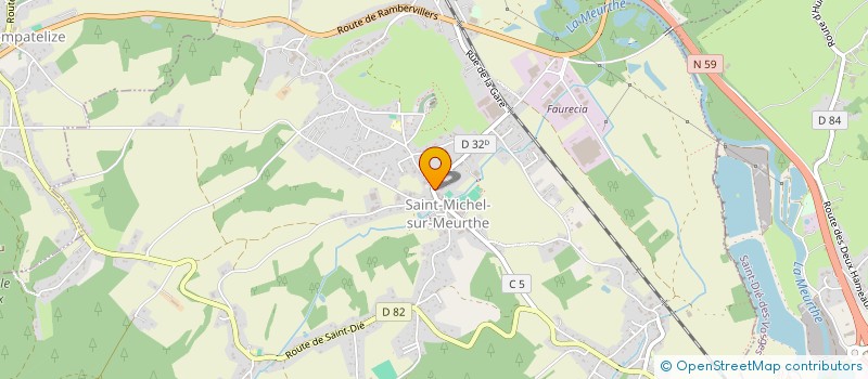 localisation de l'entreprise KRENCKER à SAINT-MICHEL-SUR-MEURTHE