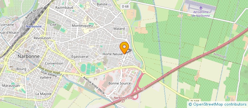 localisation de l'entreprise KRENHAGLE  NARBONNE
