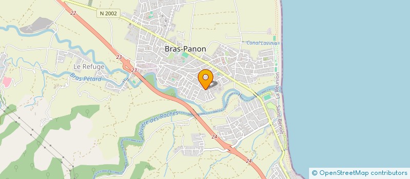 localisation de l'entreprise KREOCOLIS SARL à BRAS-PANON