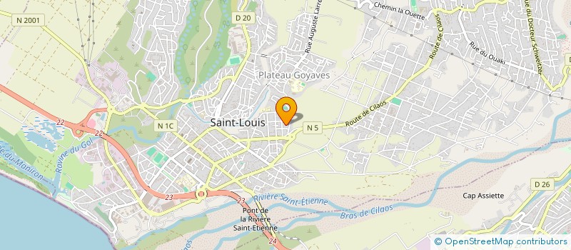 localisation de l'entreprise KREOL DISCOUNT à SAINT-LOUIS