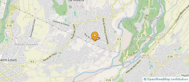 localisation de l'entreprise KREOL FUNK  SAINT-LOUIS
