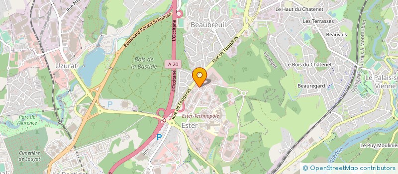 localisation de l'entreprise KREON FRANCE à LIMOGES