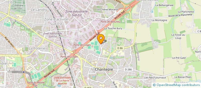 localisation de l'entreprise KRESKIN  CHANTEPIE