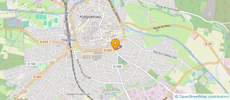 localisation de l'entreprise KRESS LEE  HAGUENAU