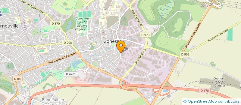 localisation de l'entreprise KREYOL MOTION  GONESSE