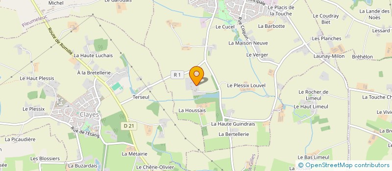 localisation de l'entreprise KREYON'  PARTHENAY-DE-BRETAGNE