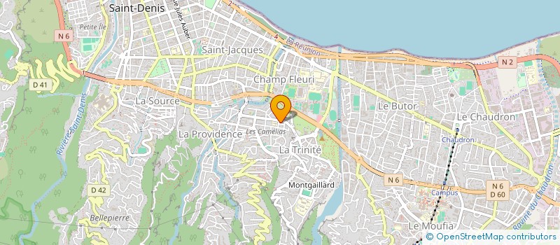 localisation de l'entreprise KRF3 à SAINT-DENIS