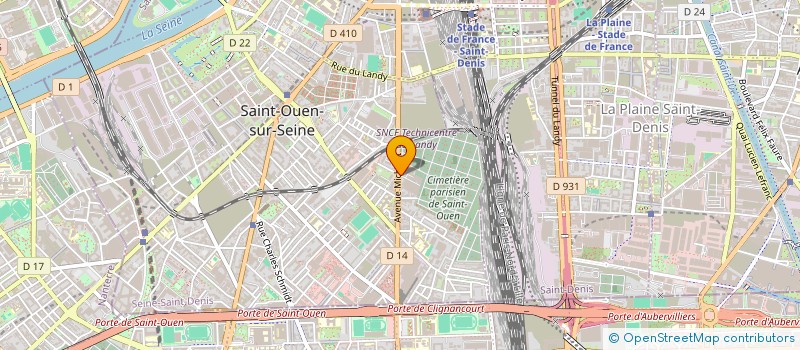 localisation de l'entreprise KRICHEN MANAGEMENT à SAINT-OUEN-SUR-SEINE