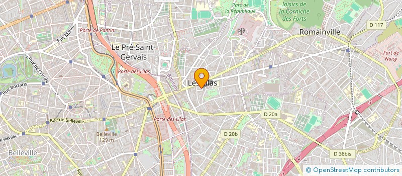 localisation de l'entreprise KRIEF MTH à LES LILAS