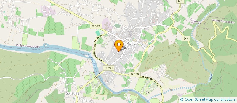 localisation de l'entreprise KRILUM à VALLON-PONT-D'ARC