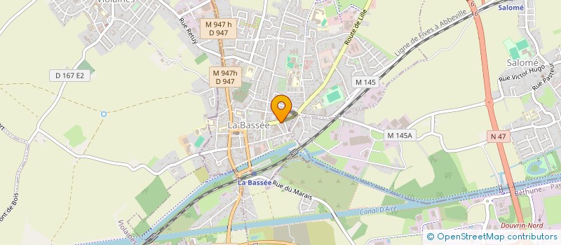 localisation de l'entreprise KRINE COURTAGE  LA BASSEE