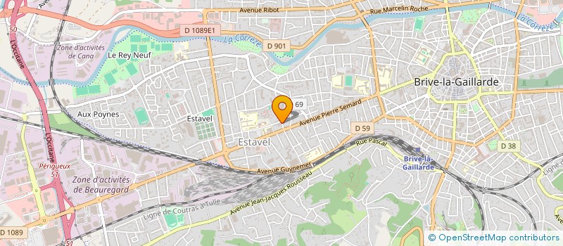 localisation de l'entreprise KRINGS  BRIVE-LA-GAILLARDE