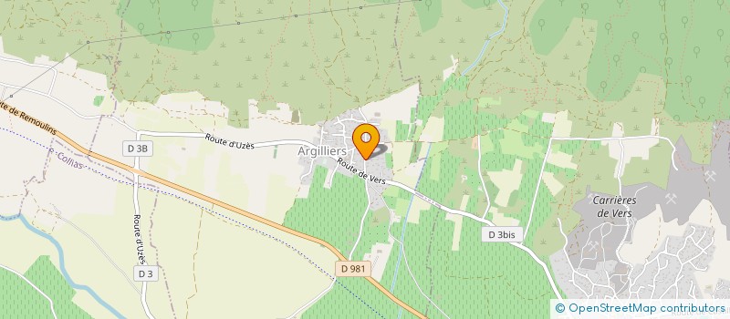 localisation de l'entreprise KRIS  ARGILLIERS