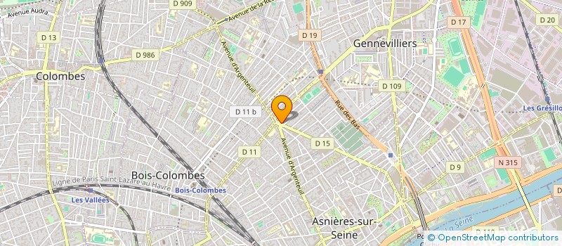 localisation de l'entreprise KRIS à ASNIERES-SUR-SEINE