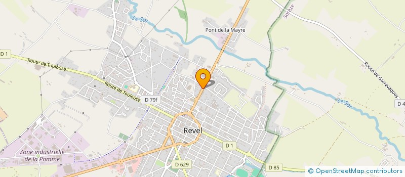 localisation de l'entreprise KRIS AUTO MECA à REVEL