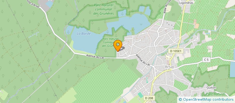 localisation de l'entreprise KRIS HOME  ARSAC