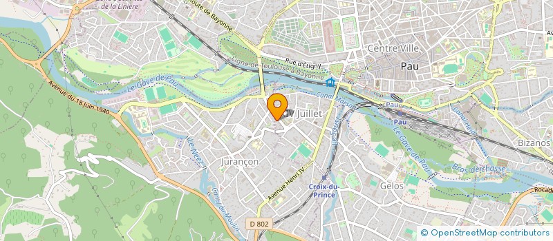 localisation de l'entreprise KRIS-PIZ à PAU