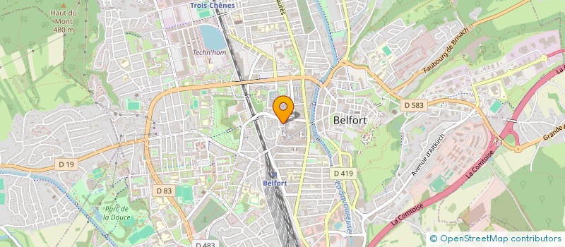 localisation de l'entreprise KRISHNA  BELFORT