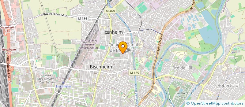 localisation de l'entreprise KRISMAC à BISCHHEIM