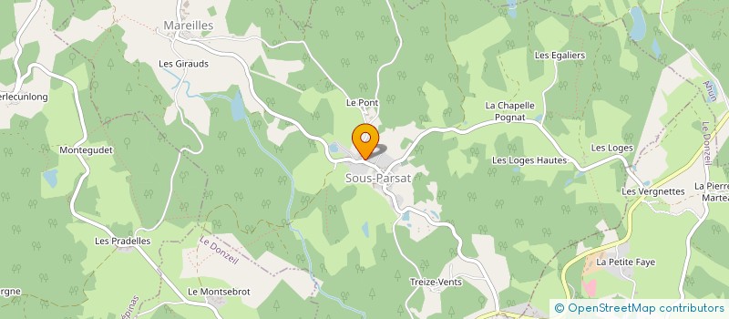 localisation de l'entreprise KRISMANA à SOUS-PARSAT