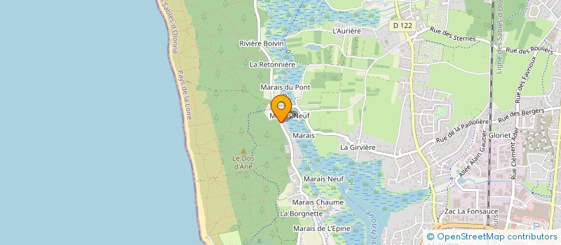 localisation de l'entreprise KRISOFIL à LES SABLES D'OLONNE