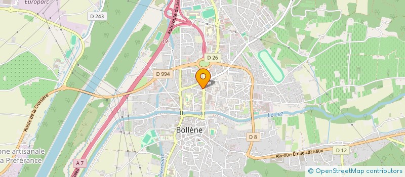 localisation de l'entreprise KRISSBARBER  BOLLENE