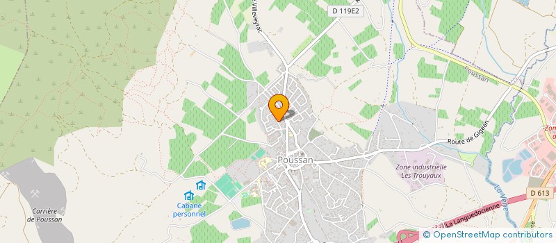 localisation de l'entreprise KRISTAGNES  POUSSAN