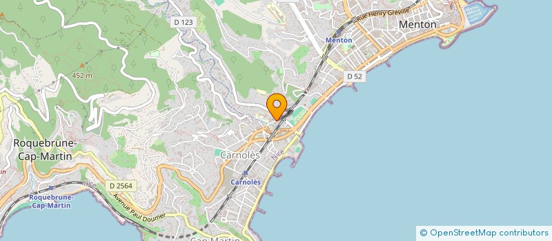 localisation de l'entreprise KRISTAL à MENTON