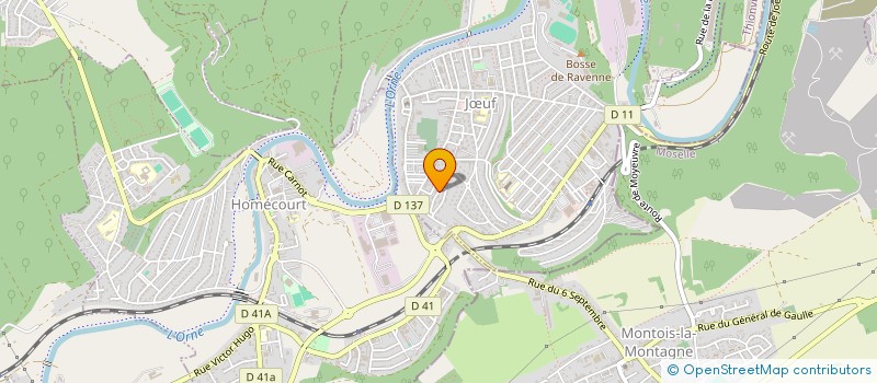 localisation de l'entreprise KRISTAL  JOEUF