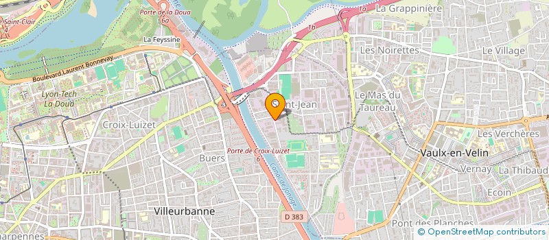 localisation de l'entreprise KRISTAL'AUTO  VILLEURBANNE