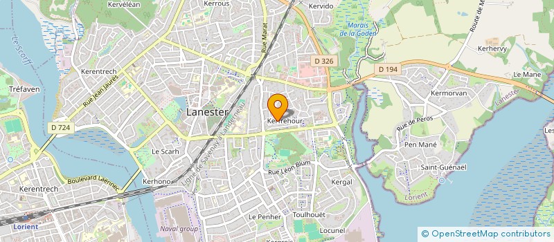 localisation de l'entreprise KRISTAL DIFFUSION  LANESTER