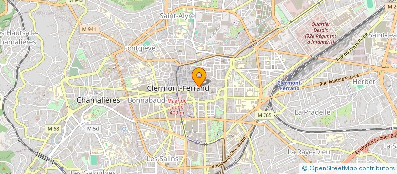 localisation de l'entreprise KRISTAL'IN à CLERMONT-FERRAND