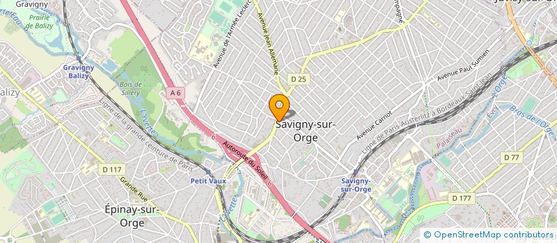 localisation de l'entreprise KRISTO VOYAGES à SAVIGNY-SUR-ORGE