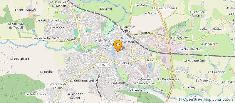 localisation de l'entreprise KRISTOF PEINTURES  MONTFORT-SUR-MEU