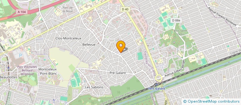 localisation de l'entreprise KRISTOS PRESTATION MULTISERVICES à VILLEPINTE