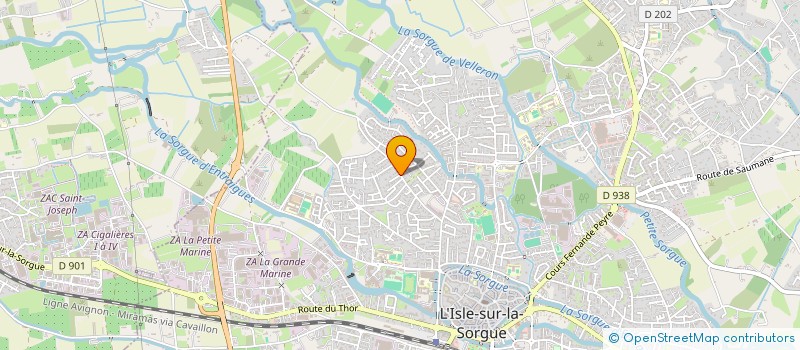 localisation de l'entreprise KRITTER  L'ISLE-SUR-LA-SORGUE