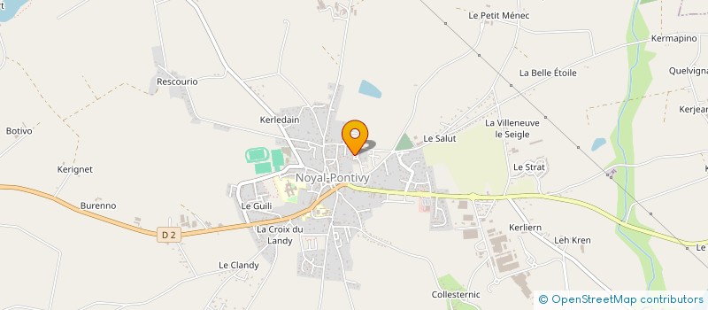 localisation de l'entreprise KRIVA  NOYAL-PONTIVY
