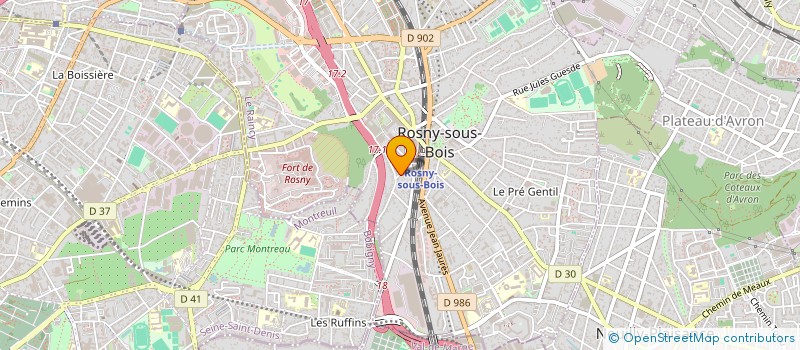 localisation de l'entreprise KRL à ROSNY-SOUS-BOIS